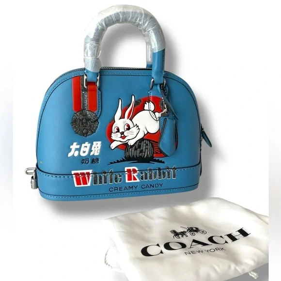 Coach x White Rabbit Revel Bag 24 NEW BLUE RARE LIMITED EDITION NWT DUST BAG - Picture 1 of 9
